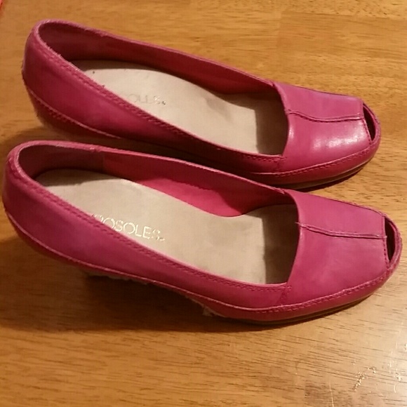 aerosoles application peep toe wedges